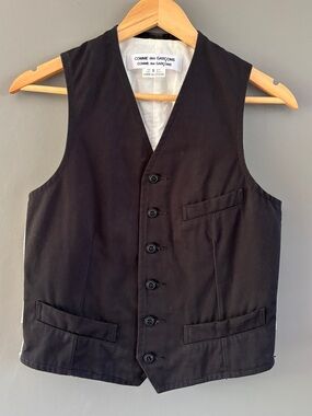 Archive Comme des Garçons CDG Vest SS2011 Made in Japan Size S Black White Rare